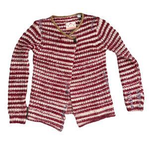 R’Belle Scotch And Soda Girl’s 10/12  Sweater Distressed Wool Blend Cardigan